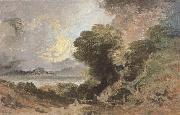Joseph Mallord William Turner The tree at the edge of lake USA oil painting artist